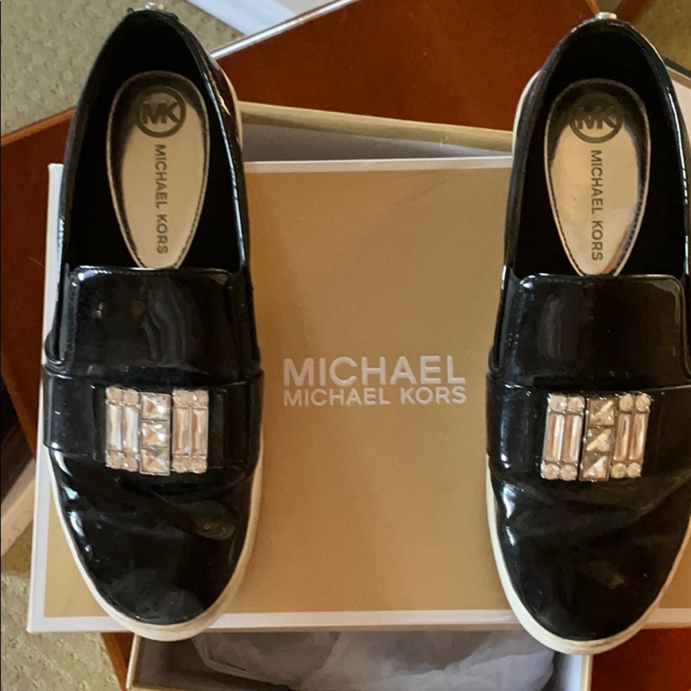 Michael Kors bling patent flats